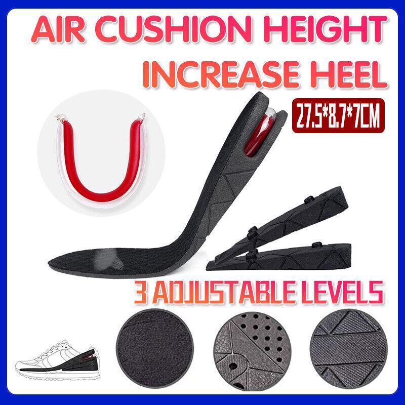 Foot Care: Air Cushion Height Increase Heel Gel Shoes Insoles Inserts Taller Lifts Pad Au
