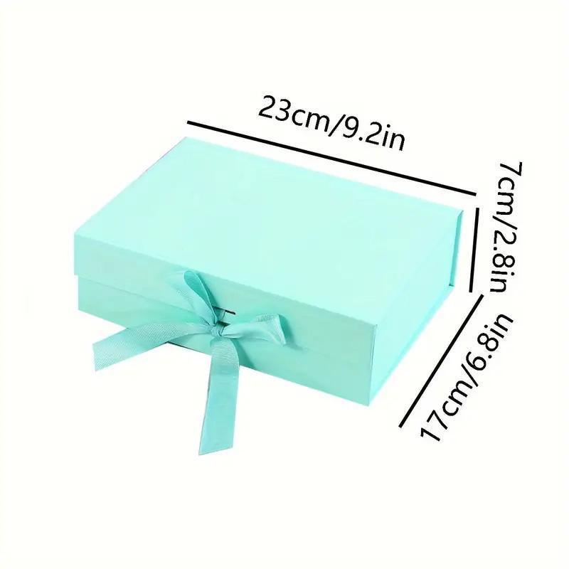 Jewellery Making Kits: 5X Medium Premium Gift Boxes with Ribbon Multi-Color Hamper Packaging Set - Orange