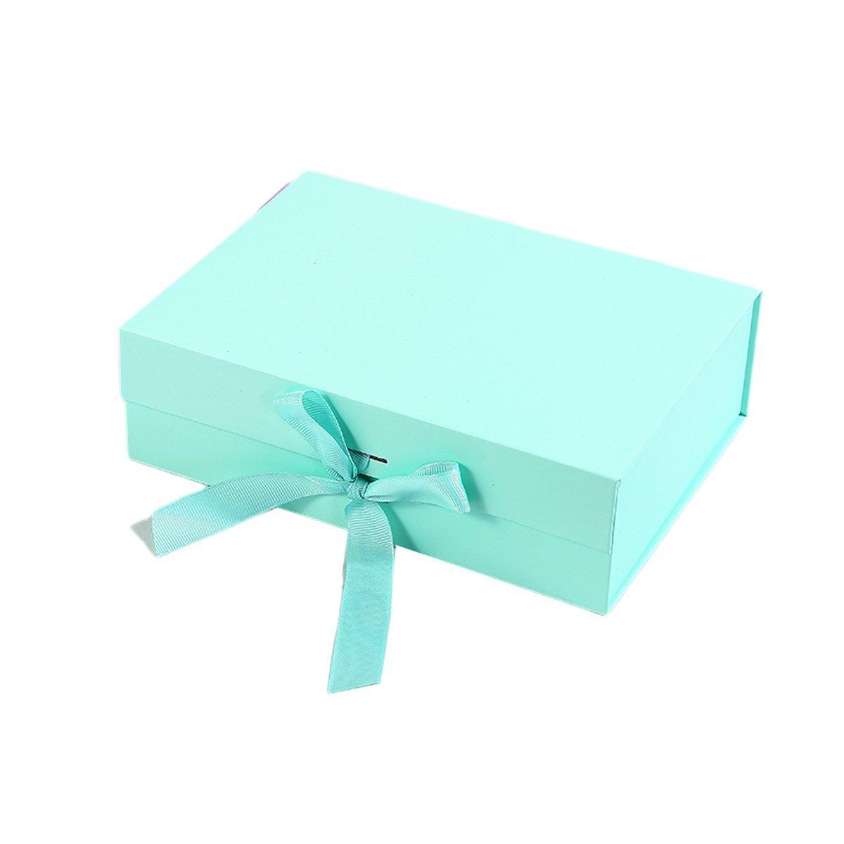 Jewellery Making Kits: 5X Medium Premium Gift Boxes with Ribbon Multi-Color Hamper Packaging Set - Orange