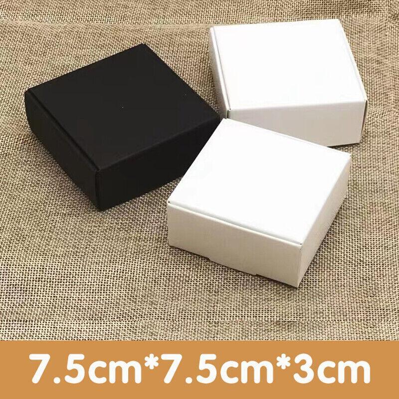 Postage Satchels & Boxes: 40x Paper Wedding Favour Boxes Party Favour Cookie Candy Soap Bomboniere boxes - White
