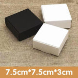 Postage Satchels & Boxes: 40x Paper Wedding Favour Boxes Party Favour Cookie Candy Soap Bomboniere boxes - White