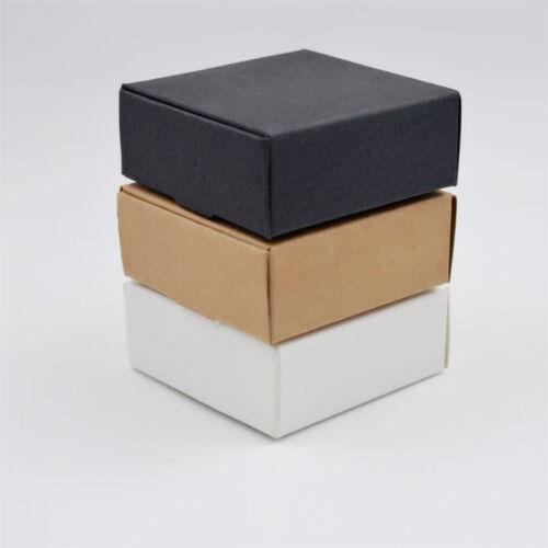 Postage Satchels & Boxes: 40x Paper Wedding Favour Boxes Party Favour Cookie Candy Soap Bomboniere boxes - White