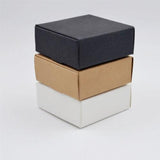 Postage Satchels & Boxes: 40x Paper Wedding Favour Boxes Party Favour Cookie Candy Soap Bomboniere boxes - White