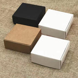Postage Satchels & Boxes: 40x Paper Wedding Favour Boxes Party Favour Cookie Candy Soap Bomboniere boxes - White