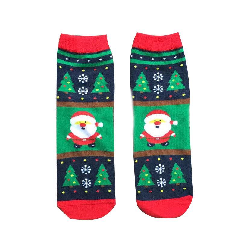 Foot Care: Christmas Socks Santa Reindeer Snowman Pattern Xmas Party Gift Stockings - Bear