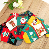 Foot Care: Christmas Socks Santa Reindeer Snowman Pattern Xmas Party Gift Stockings - Deer