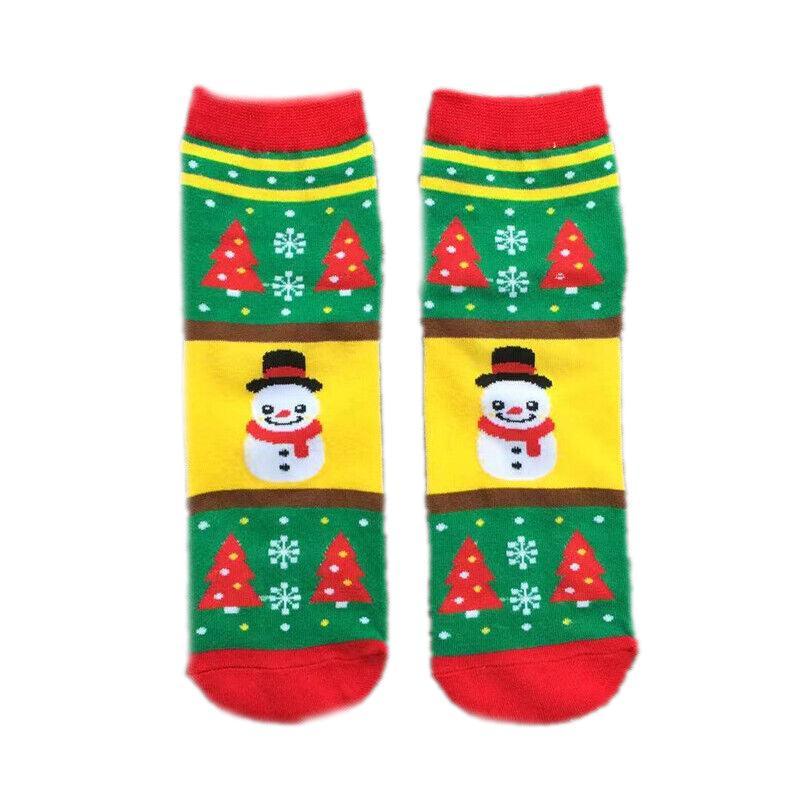 Foot Care: Christmas Socks Santa Reindeer Snowman Pattern Xmas Party Gift Stockings - Deer