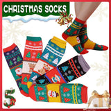 Foot Care: Christmas Socks Santa Reindeer Snowman Pattern Xmas Party Gift Stockings - Snowman