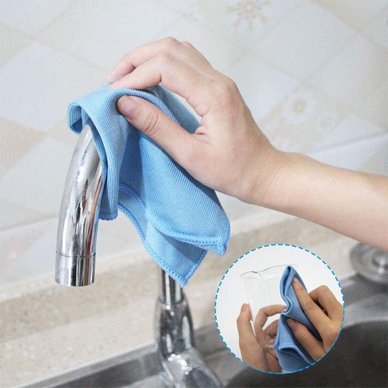 Cleaning & Care: 5/20 Pcs Microfibre Glass Cleaning Cloth Car Towel Window Dish Washing 40X40 Cm - 20 PCs