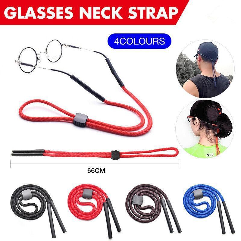 Men's Accessories: Glasses Lanyard Sports Comfortable Nylon Adjustable Spectacles Neck Strap Cord - Black