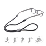 Men's Accessories: Glasses Lanyard Sports Comfortable Nylon Adjustable Spectacles Neck Strap Cord - Black