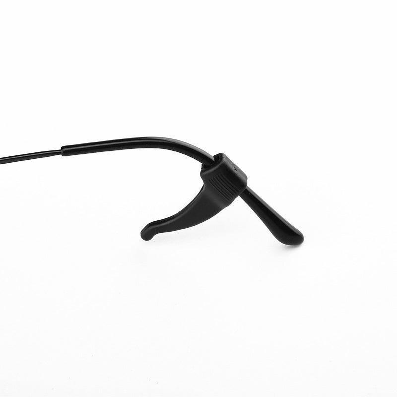 Men's Accessories: Silicone Glasses Ear Hooks Anti Slip Grip Spectacle Holder Sports Temple Tips - Black