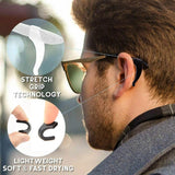 Men's Accessories: Silicone Glasses Ear Hooks Anti Slip Grip Spectacle Holder Sports Temple Tips - Clear