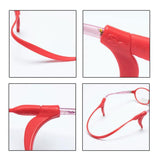 Men's Accessories: Silicone Glasses Strap and Ear Grip Set Eyeglasses Holder Cord with Hooks 20cm - Green