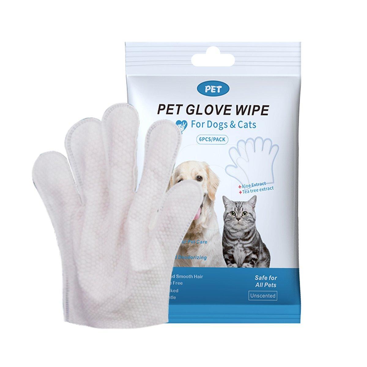 Reptile & Amphibian Habitats: Cat Dog Cleaning Gloves Wipes Fur Disposable Face Washing Grooming