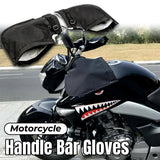 Automotive Parts: Motorcycle Handlebar Gloves Winter Windproof Riding Hand Covers Outdoor Warmer