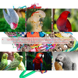 Bird Cage Accessories: Parrot Gnawing Toys Woven Grass Nets Colourful Chewing Bird Cage Play