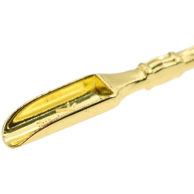 Kitchen Utensils: 2PCS Gold Mini Scoop Spoon Metal Powder Spatula for Kitchen Craft or Resin Use