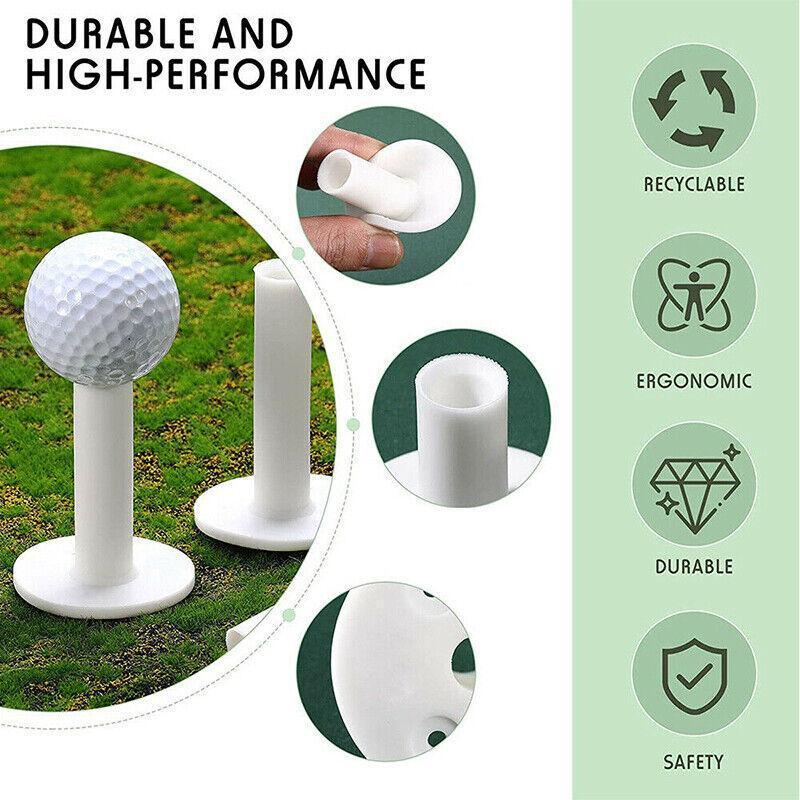 Golf Accessories: 8X Rubber Driving Practice Golf Tees Holder Rubber Driving Range Home Training