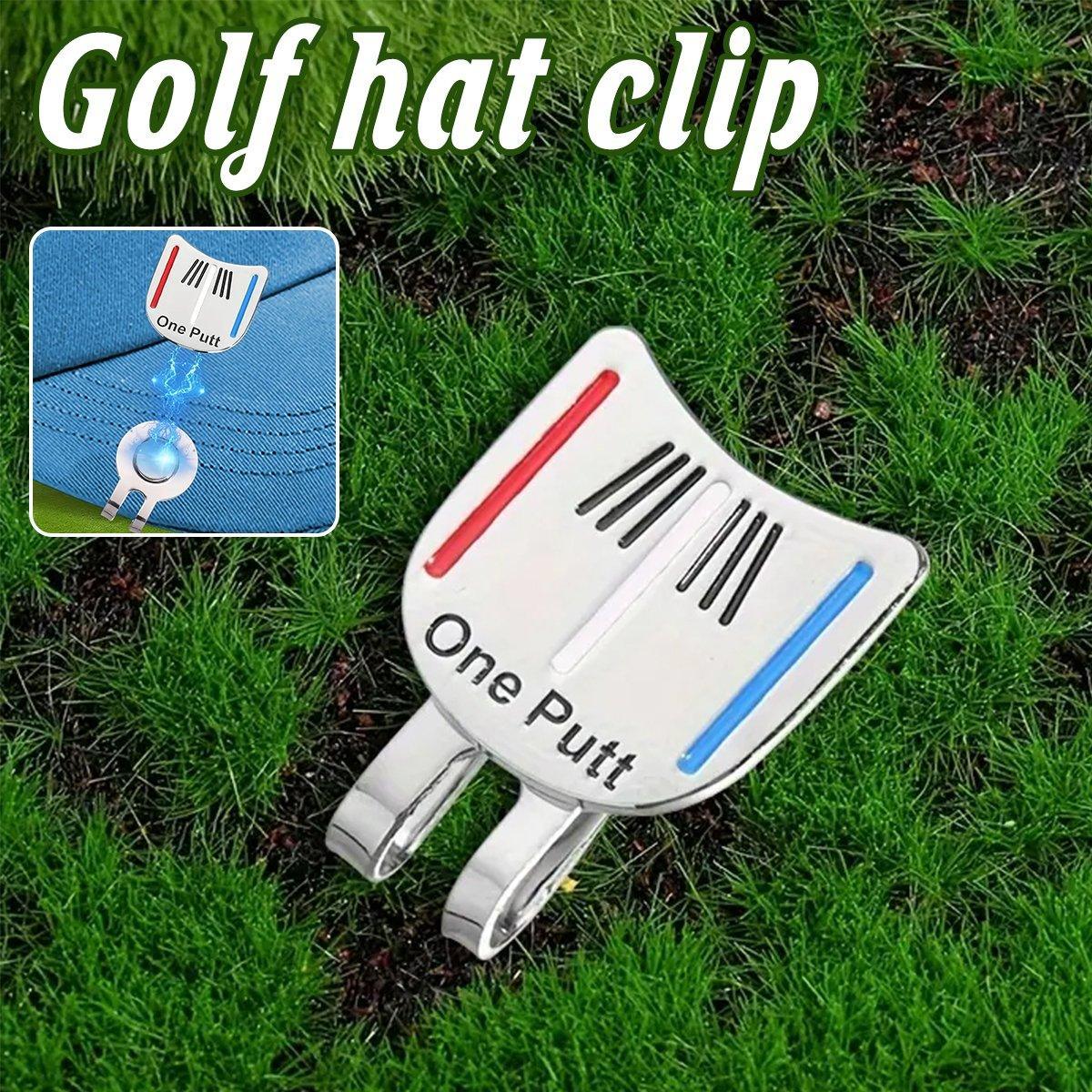 Supports & Braces: Golf Ball Marker Metal With Hat Clip Golf Training Aid Outdoor Sport Aiming Tool