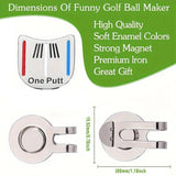 Supports & Braces: Golf Ball Marker Metal With Hat Clip Golf Training Aid Outdoor Sport Aiming Tool