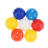 Golf Accessories: 50PCS Plastic Whiffle Airflow Hollow Golf Practice Training Balls Golf Sport