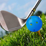 Golf Accessories: 50PCS Plastic Whiffle Airflow Hollow Golf Practice Training Balls Golf Sport