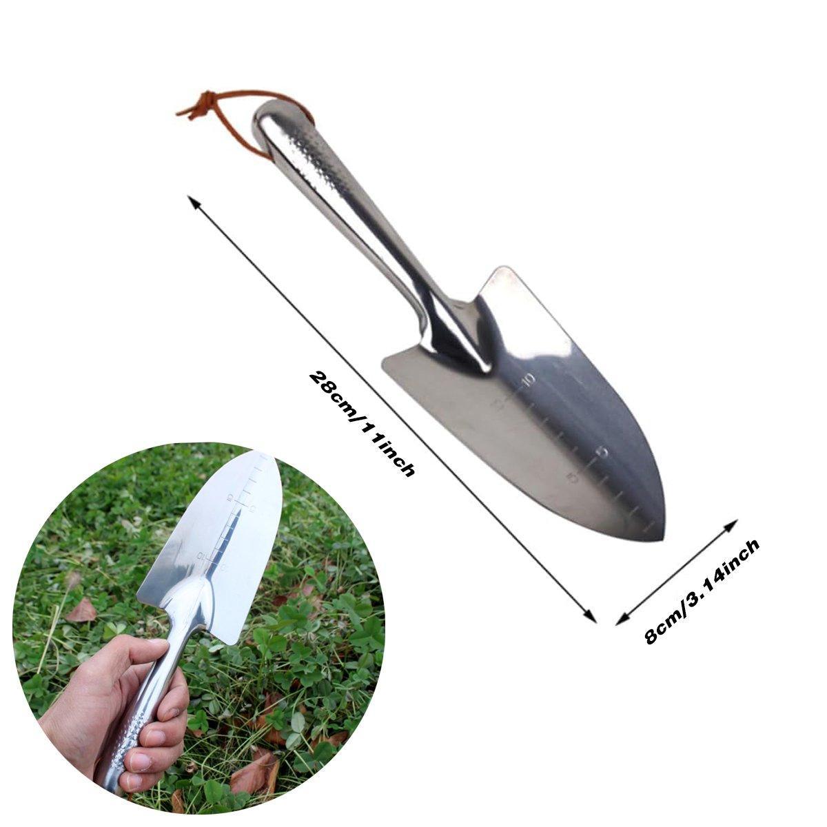 Gardening Tools: Stainless Steel Scale Spade Gardening Shovel Small Gardens Succulents Plant Tool