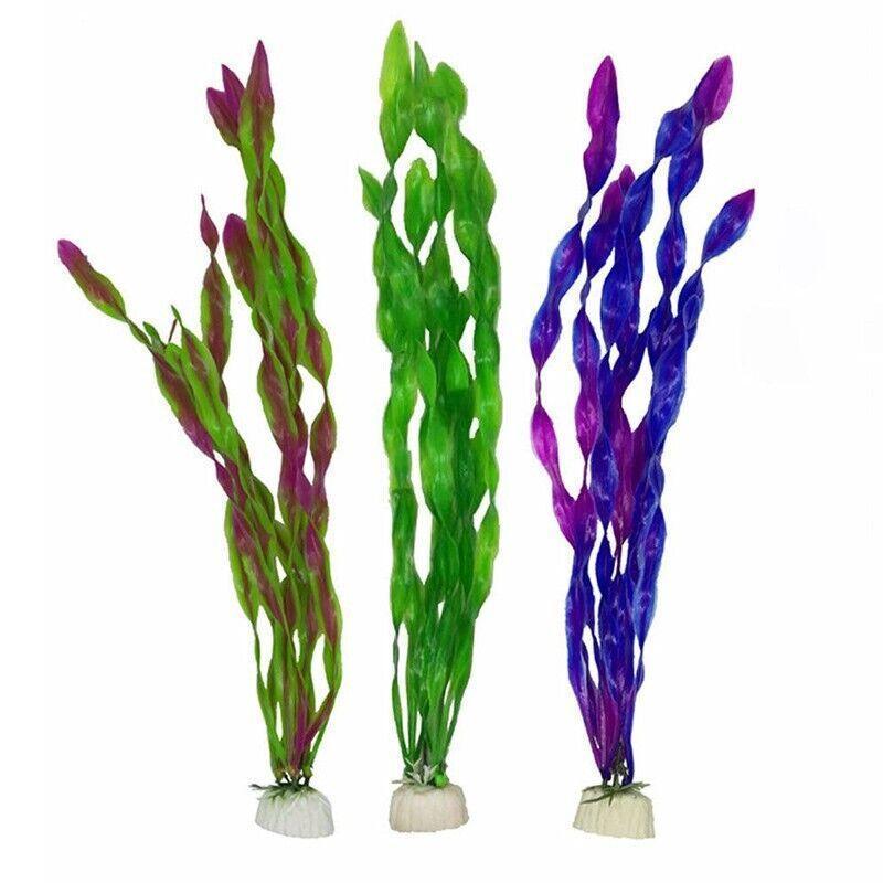 Aquarium Decor: 10PCS Artificial Plants Fish Tank Aquarium Aquatic Plants Simulated Water Grass