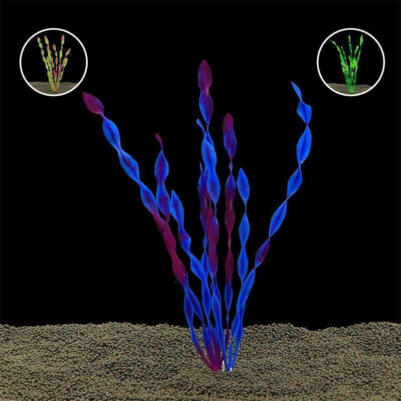 Aquarium Decor: 10PCS Artificial Plants Fish Tank Aquarium Aquatic Plants Simulated Water Grass