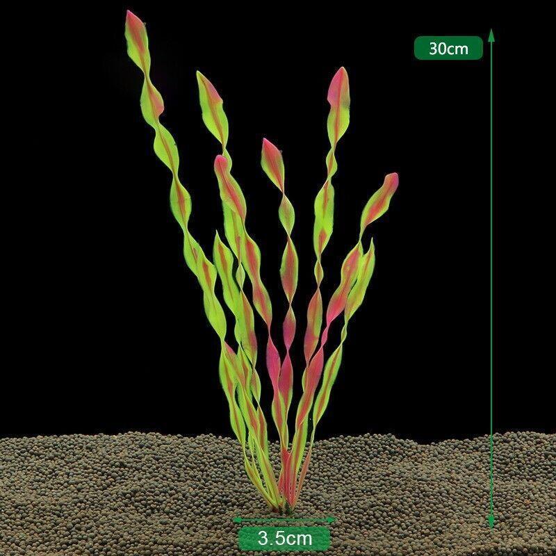 Aquarium Decor: 10PCS Artificial Plants Fish Tank Aquarium Aquatic Plants Simulated Water Grass