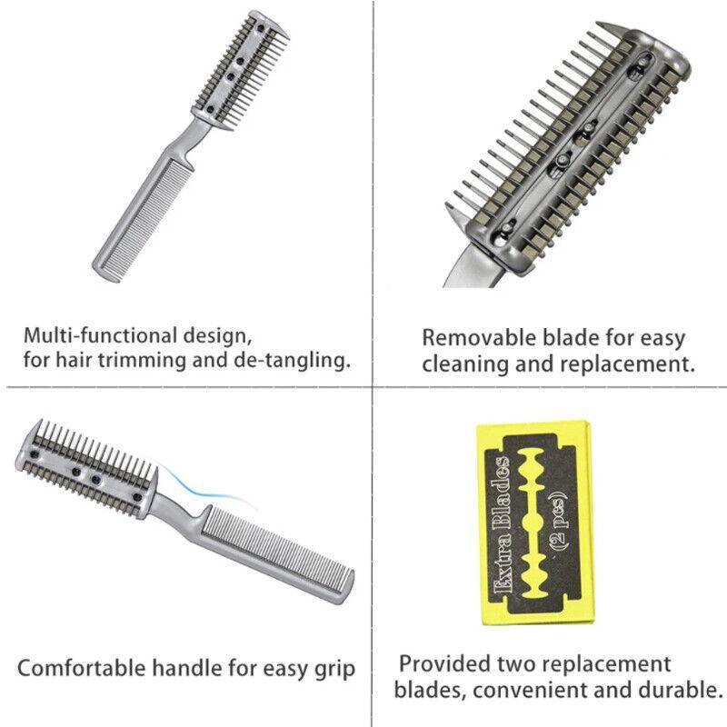 Pet Grooming Supplies: 2 Sided Razor Clipper Comb Pet Hair Trimmer Grooming Cutter Dogs Cats Puppy
