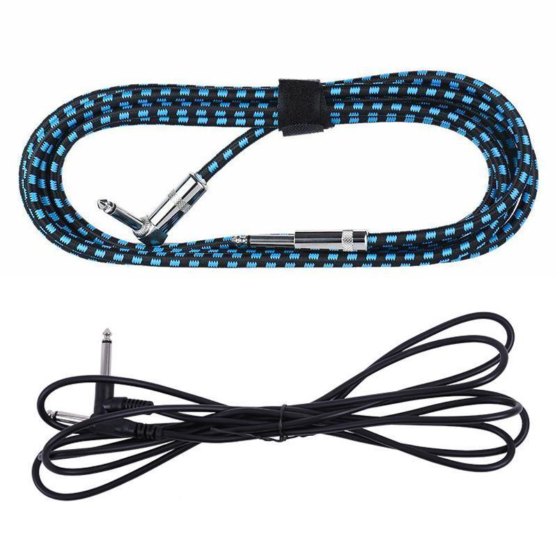 Audio Accessories: 3M Guitar Amp Cable 6.35mm Mono Jack to Jack Lead for Electric Instruments - 3M Black Cable