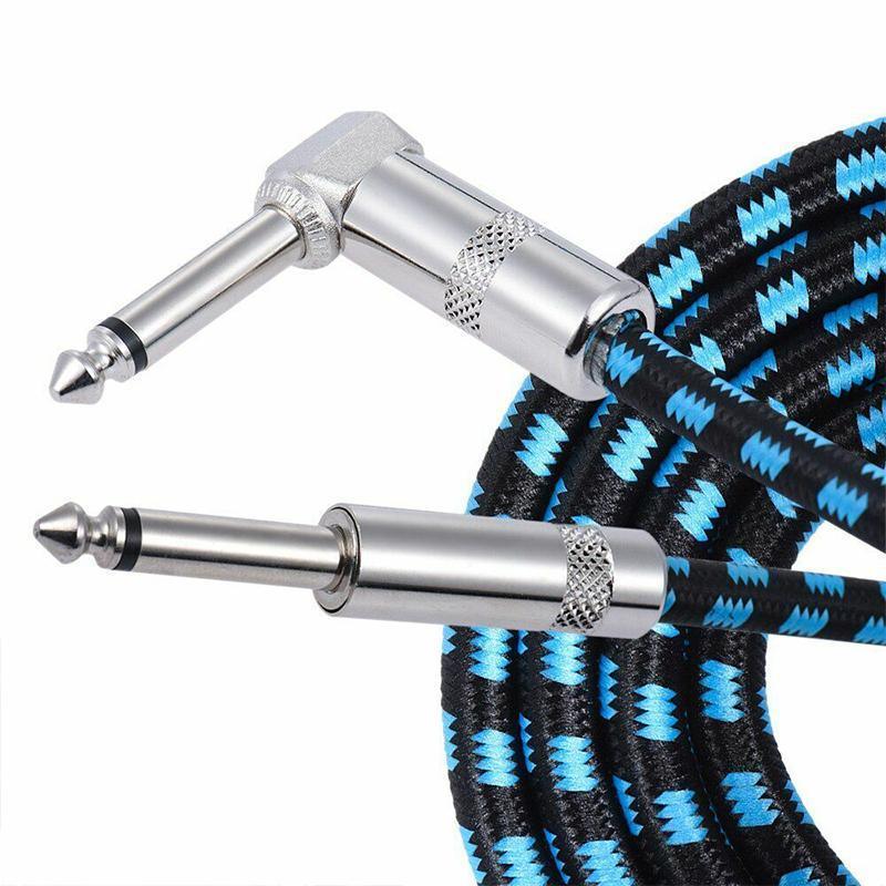 Audio Accessories: 3M Guitar Amp Cable 6.35mm Mono Jack to Jack Lead for Electric Instruments - 3M Black Cable