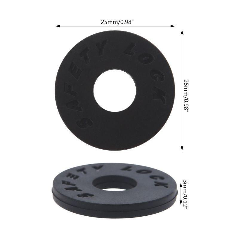 Guitars: 10X Black Guitar Strap Locks Anti-Slip for Acoustic Electric & Bass Guitars