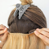 30pcs New Wig Snap Clips for Hair Extension Weft 32mm All Colors Hair Styling - Brown