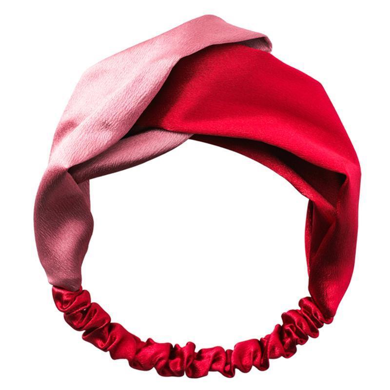 Women's Accessories: Women Chiffon Floral Print Headband Fashion Bohemian Elastic Cross Hair Bands - D-Brown
