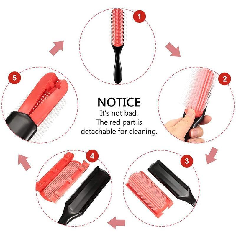 Hair Styling Tools: Hair Styling Brush Classic D3 Medium 9 Row Comb Styling Hairbrush