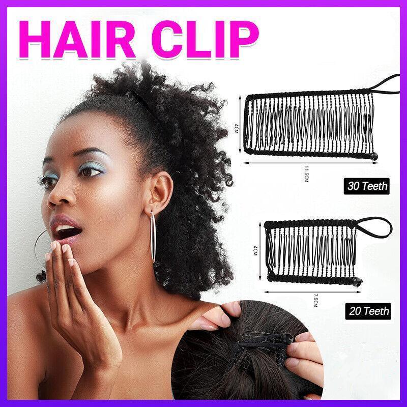 Hair Styling Tools: Vintage Banana Hair Clip Christmas Hair Claw Accessory Stretchable Banana Comb - 20 Teeth