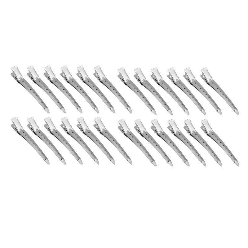 Women's Accessories: 6-54X 9cm Hairdressing Sectioning Hair Clips Duck Bill Hairpin Salon Metal Curl Clips - 12PCS