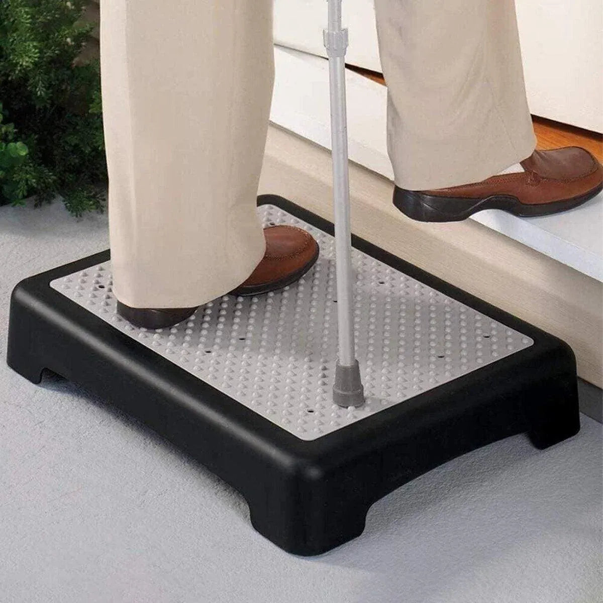 Non-Slip Half Step Stool 50 x 40 x 9.5 cm Indoor Outdoor Mobility Step, 1 Piece
