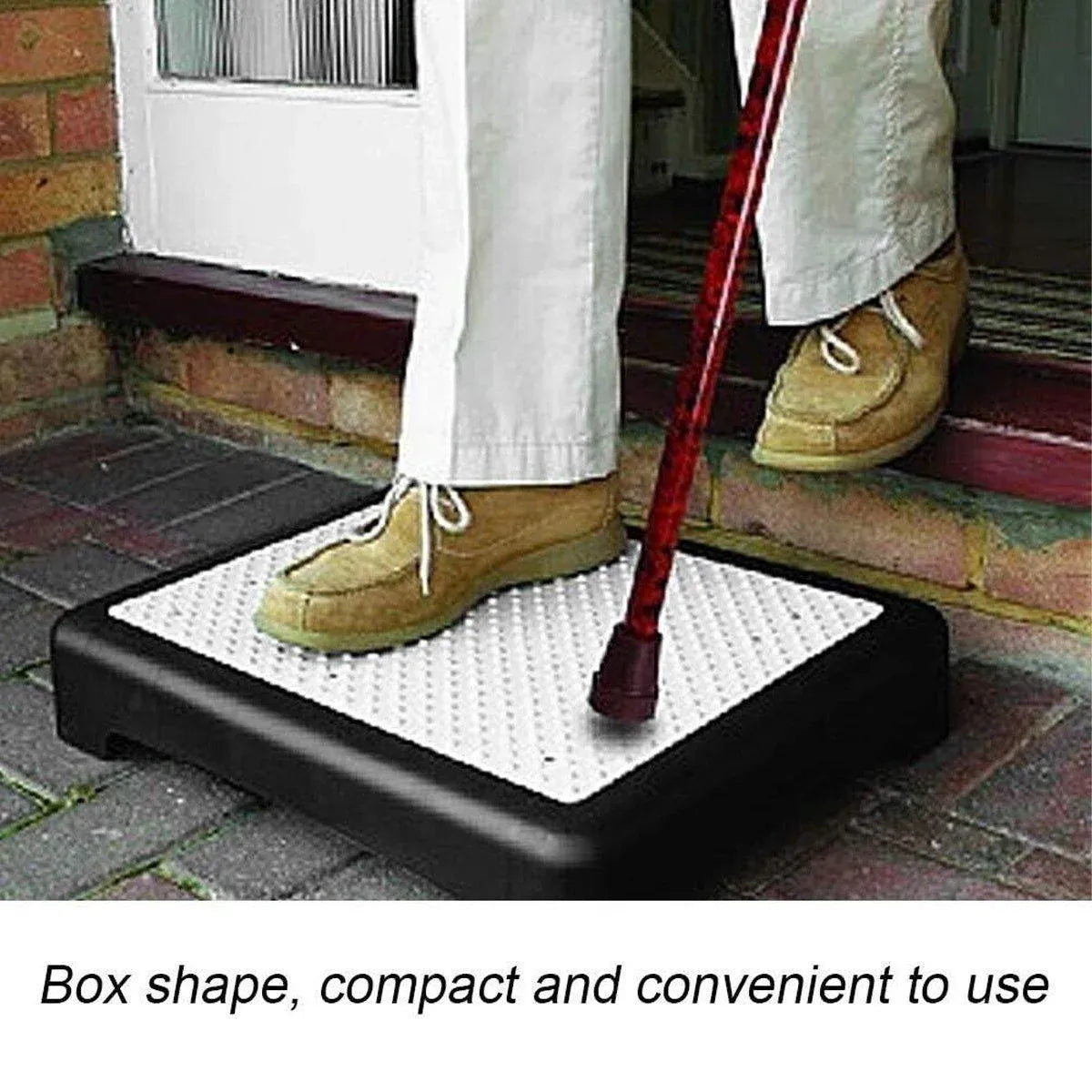 Non-Slip Half Step Stool 50 x 40 x 9.5 cm Indoor Outdoor Mobility Step, 1 Piece