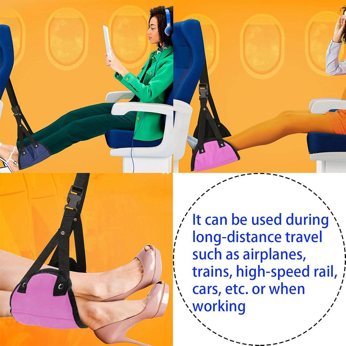Foot Care: Travel Rest Hammock Office Foot Hammock Portable Rest for Relaxation Support - Navy Blue