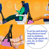 Foot Care: Travel Rest Hammock Office Foot Hammock Portable Rest for Relaxation Support - Navy Blue