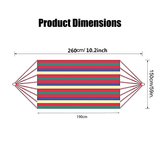 Hammocks & Accessories: Double Outdoor Hammock 260x150cm with Straps for Camping Hanging Tree Bed - Red