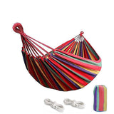 Hammocks & Accessories: Double Outdoor Hammock 260x150cm with Straps for Camping Hanging Tree Bed - Red