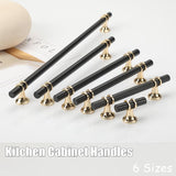 Door Hardware: Black Gold Design Kitchen Cabinet Handles Drawer Bar Handle Pull 96 128 160 192 320MM - 160mm