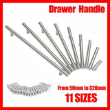 Door Hardware: 5pcs Silver Kitchen Cabinet Door Handles Stainless Steel Door Drawer Pull T Bar - 250mm/160mm