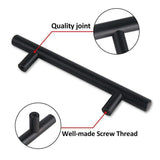 Door Hardware: 5pcs Silver Kitchen Cabinet Door Handles Stainless Steel Door Drawer Pull T Bar - 250mm/160mm