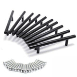Door Hardware: 5pcs Silver Kitchen Cabinet Door Handles Stainless Steel Door Drawer Pull T Bar - 250mm/160mm